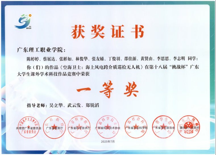 获奖证书